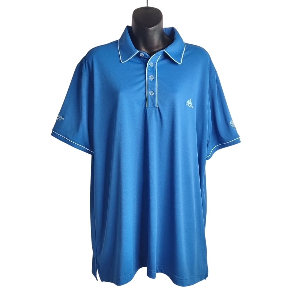 Adidas Men’s Royal Blue Short Sleeve Golf Polo Shirt  Size Large